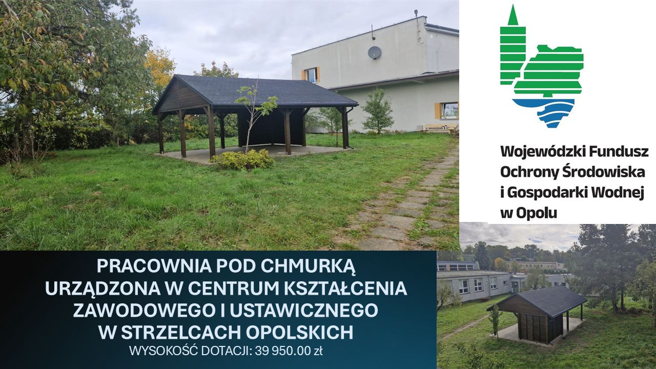 “Pracownia pod chmurką” – Nowa przestrzeń do nauki w CKZiU w Strzelcach Opolskich